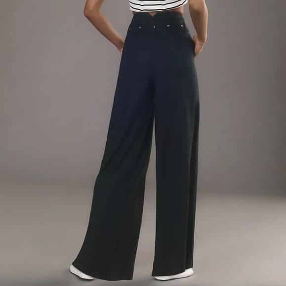 Anthropologie Linen Belted Wide-Leg Pants - Picture 5 of 5